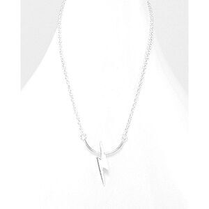 Lightning Bolt Sterling Silver Necklace